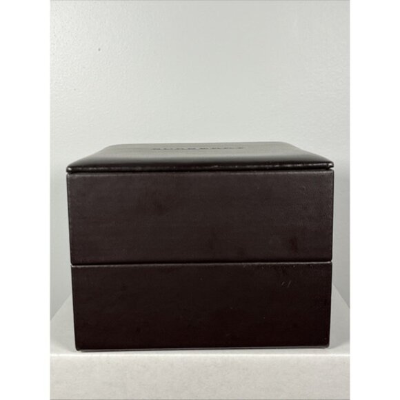 Burberry Faux Leather Watch Jewelry Box Brown Empty Box ONLY 5inch x 5inch x 3.7 - Picture 4 of 8